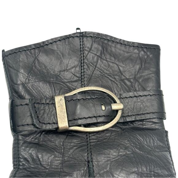 JOSEF SEIBEL women's black leather mid-calf boots - SIZE 11 - Picture 4 of 16